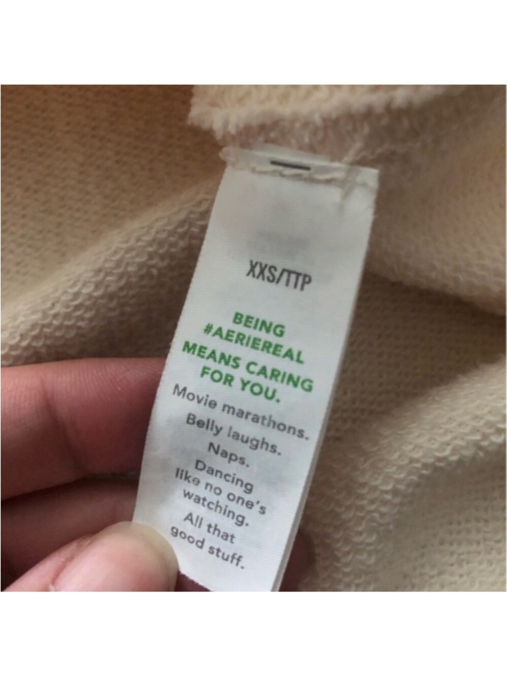 aerie Cream Button-Up Shacket Spring Minimalist - Picture 6 of 8